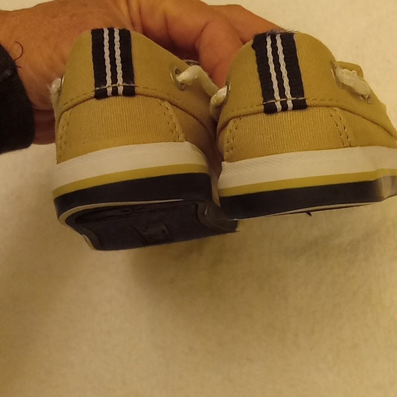 Nautica kids size 9 tan canvas top adjustable strap - Picture 7 of 8